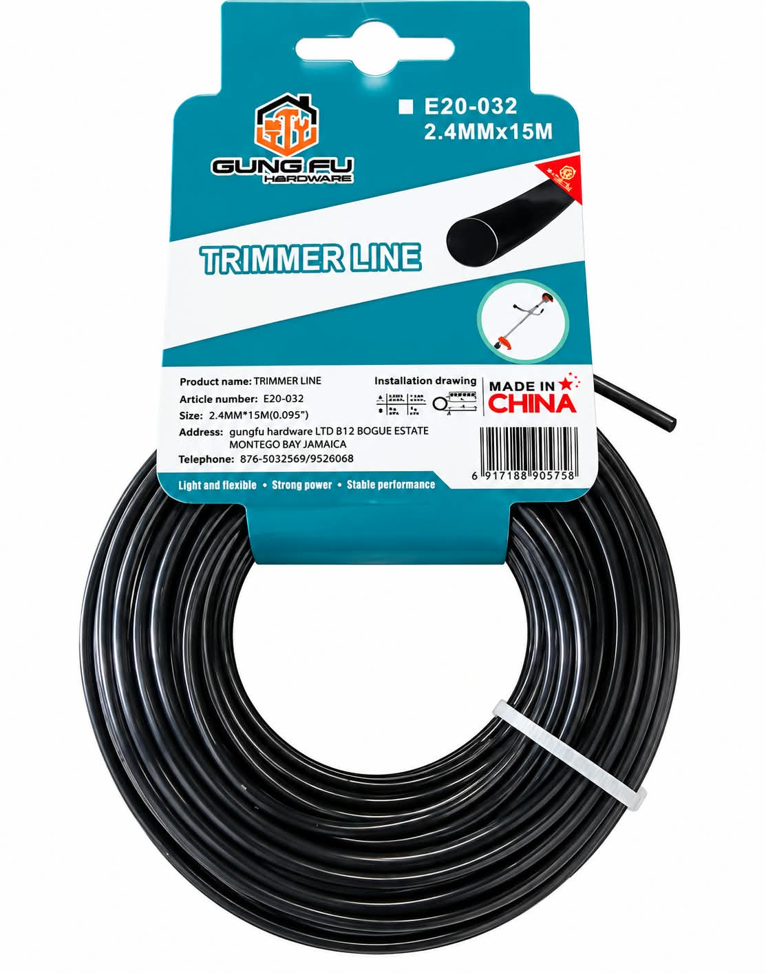 Gung Fu 2.4mm Trimmer Line 15m E20-032